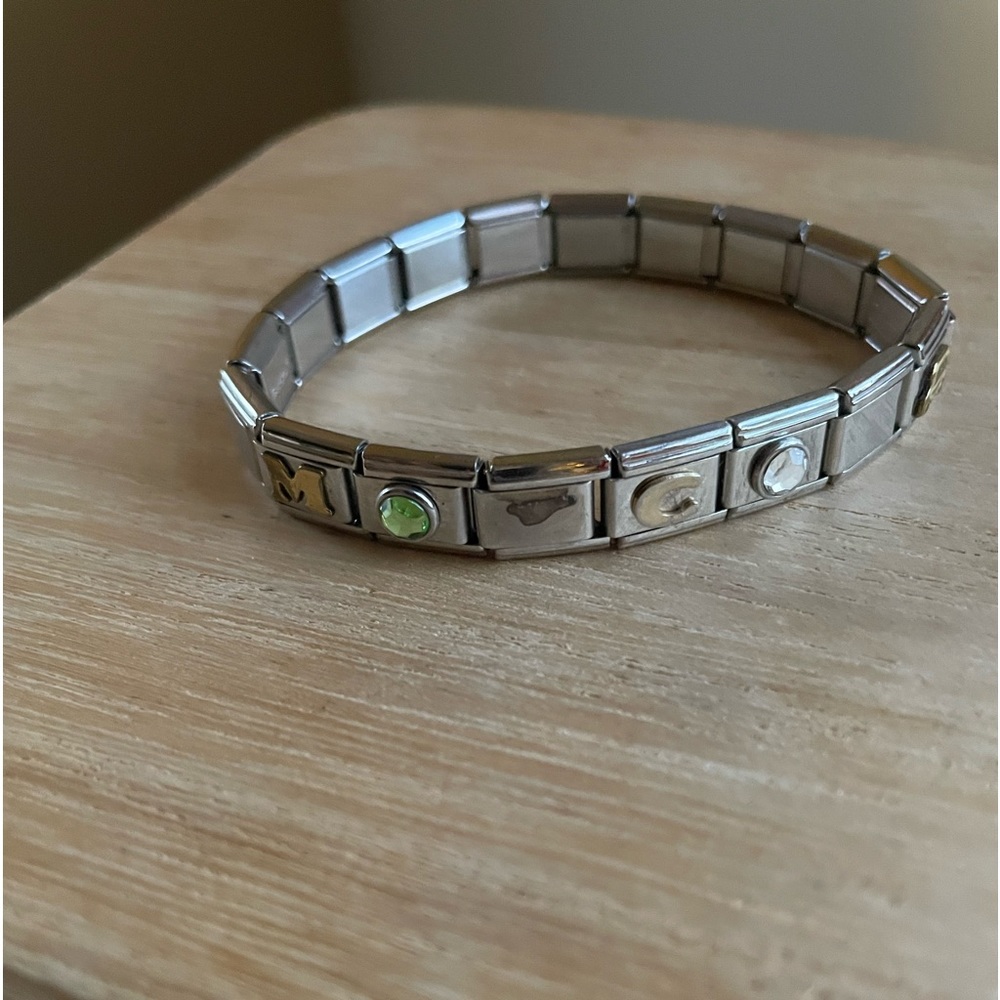 Talexia Stainless Steel Stretch Charm Bracelet C M A J  Bus Fish Flag Others
